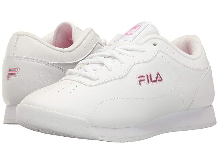 Fila Memory Viable (white/white/sugarplum) Women's Shoes