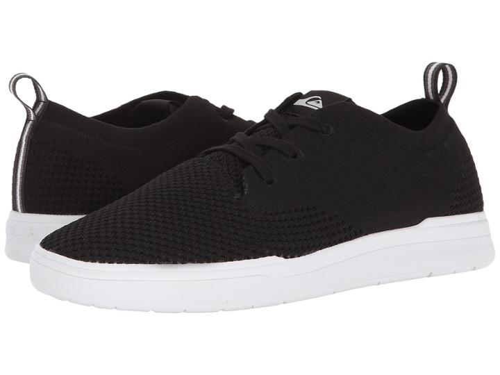 Quiksilver Shorebreak Stretch Knit (black/black/white) Men's Skate Shoes