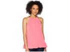 Michael Michael Kors Solid Chain Halter Top (rose Pink) Women's Clothing
