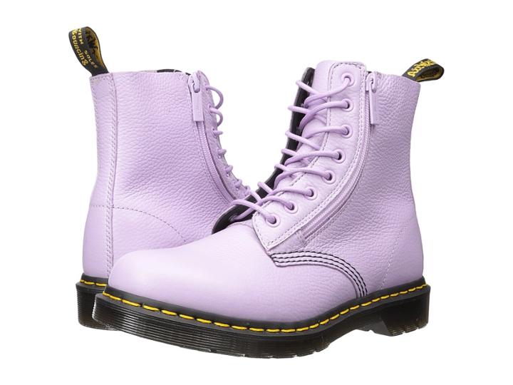 Dr. Martens Pascal W/ Zip 8-eye Boot (orchid Purple Aunt Sally) Women's Boots
