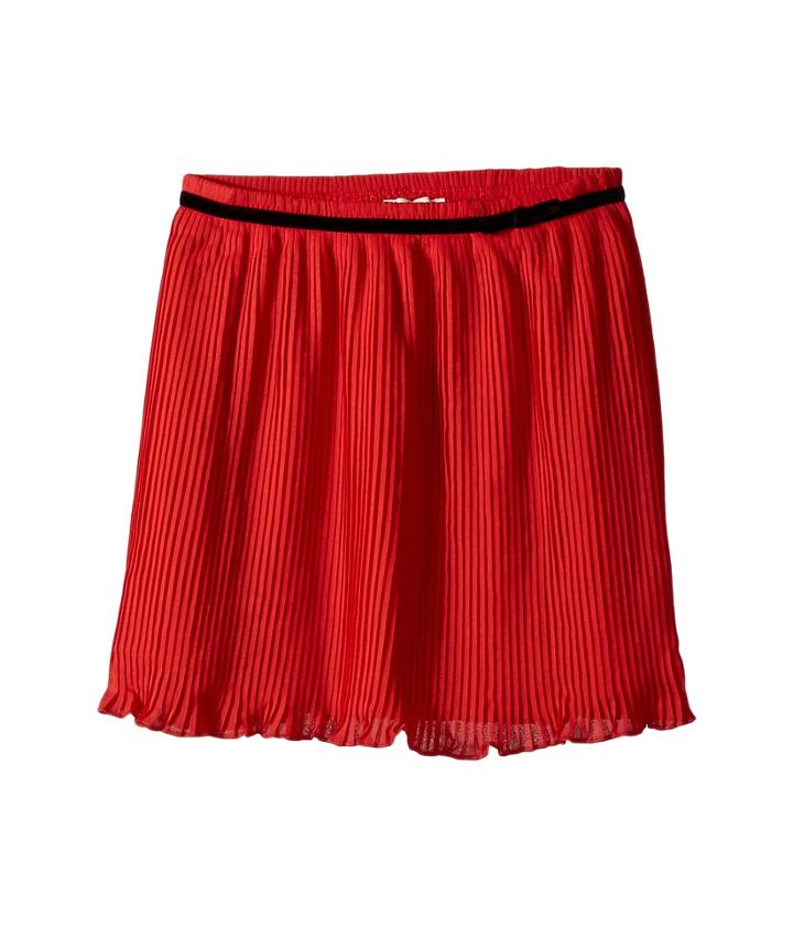 Kate Spade New York Kids Pleated Chiffon Skirt (little Kids/big Kids) (studio Red) Girl's Skirt