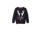Joules Kids Festive Holiday Sweater (toddler/little Kids/big Kids) (navy Rudolph) Boy's Sweater