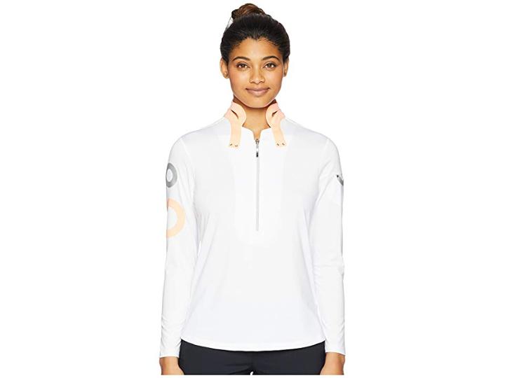 Jamie Sadock Long Sleeve Top With Textured Print On Sleeve (passion) Women's Long Sleeve Pullover