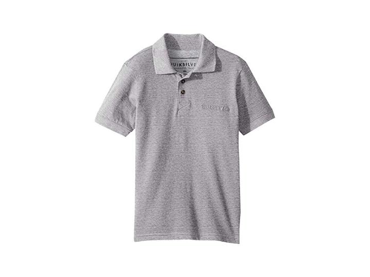 Quiksilver Kids Tori Pass Polo (big Kids) (light Grey Heather) Boy's Short Sleeve Pullover