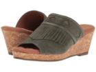 Walking Cradles Aniston (dark Olive Max Suede) Women's  Shoes