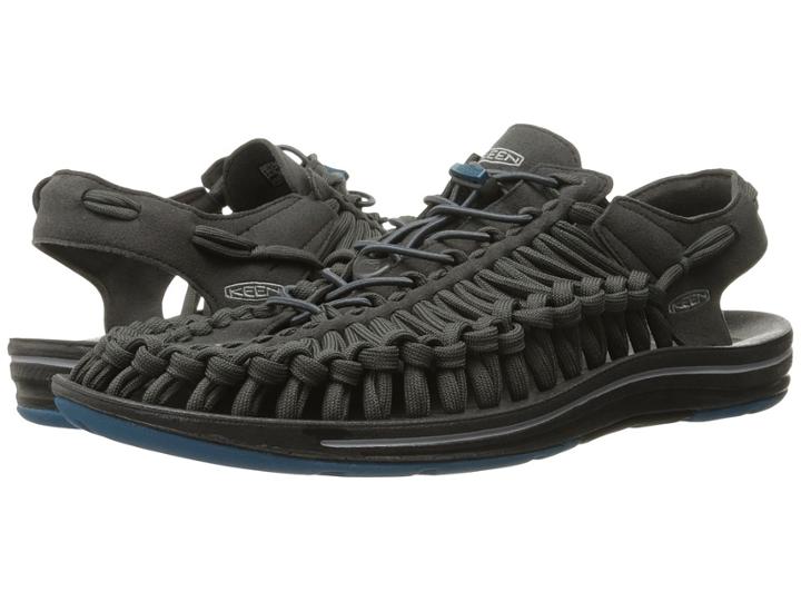 Keen Uneek Flat (raven/ink Blue) Men's Shoes