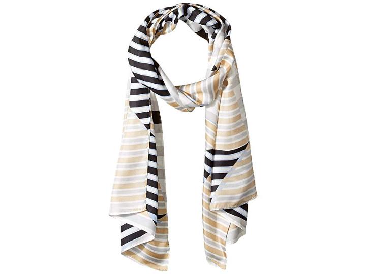 Echo Design Sailing Away Silk Scarf (silver) Scarves