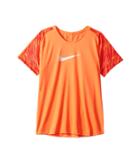 Nike Kids Dry Academy Short Sleeve Soccer Top (little Kids/big Kids) (bright Mango/bright Mango/white) Girl's Clothing