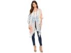 Echo Design Bay Stripe Yarn-dye Ruana Wrap (multi) Women's Clothing