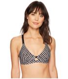 Hurley Quick Dry Hazard Tri Surf Top (black) Women's Swimwear
