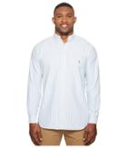 Polo Ralph Lauren Big Tall Oxford Long Sleeve Sport Shirt (basic Blue/white) Men's Clothing