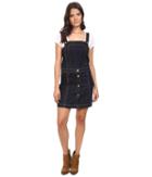 7 For All Mankind Pinafore Denim Dress In Clean Rinse (clean Rinse) Women's Dress