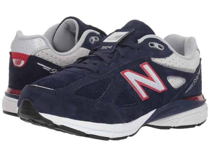 New Balance Kids Kj990v4p (little Kid) (blue/red) Boys Shoes
