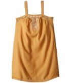 Roxy Kids Miss Your Smile Dress (big Kids) (oak Buff) Girl's Dress