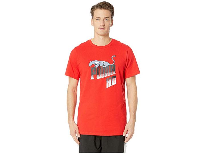 Puma Puma X Xo Homage To Archive Retro Tee (puma Red) Men's T Shirt