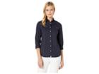 U.s. Polo Assn. Dot Stretch Poplin Blouse (evening Blue) Women's Clothing