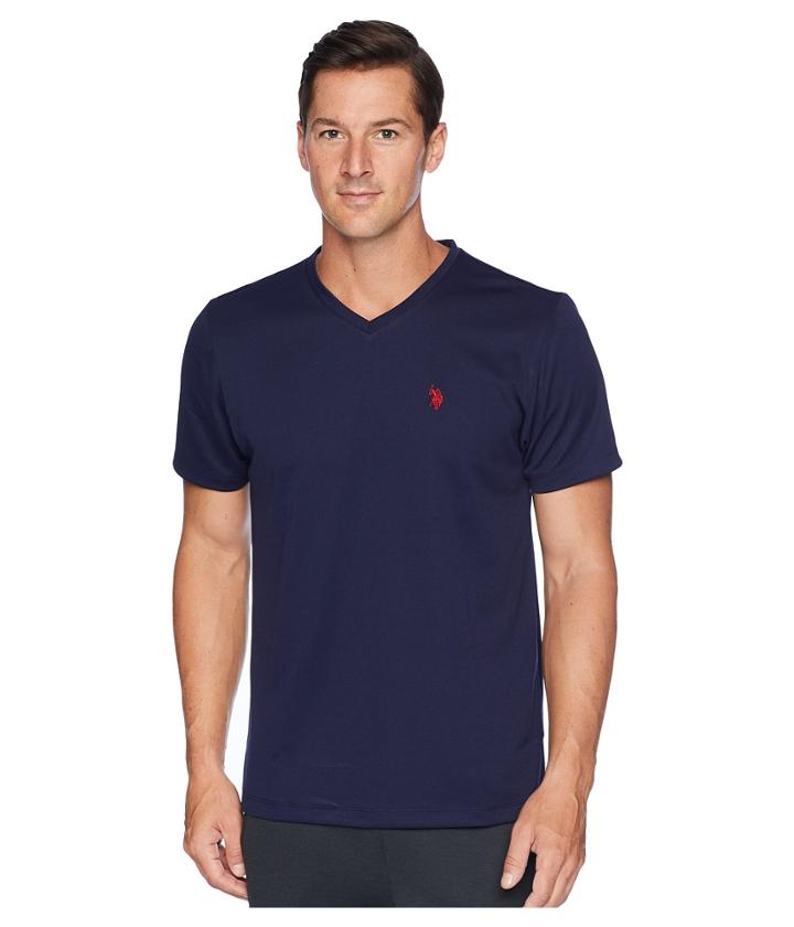 U.s. Polo Assn. Performance V-neck T-shirt (classic Navy) Men's T Shirt