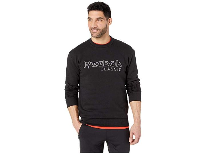 Reebok Classics Fleece Crew (black) Men's Clothing