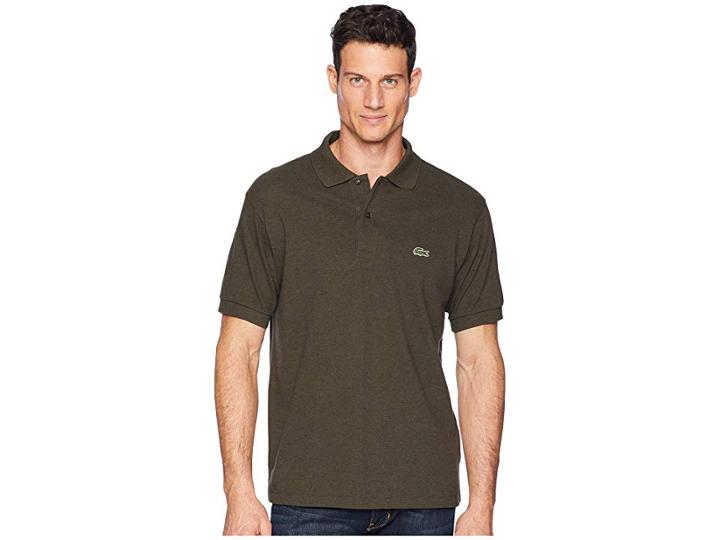 Lacoste Classic Chine Pique Polo Shirt (dormouse Chine) Men's Clothing