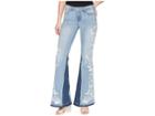 Liverpool Lvpl By Liverpool Farrah Super Flare With Embroidered In Vintage Super Comfort Stretch Denim In Beverly Wash (beverly Wash) Women's Jeans