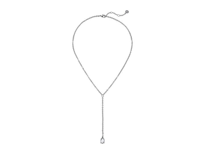 French Connection Stone Y-necklace 18 (crystal/rhodium) Necklace
