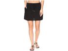 Tommy Bahama Slub Knit Drawstring Skirt Cover-up (black) Women's Skirt