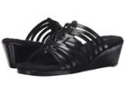 Walking Cradles Nelson (black Soft Antanado) Women's Toe Open Shoes