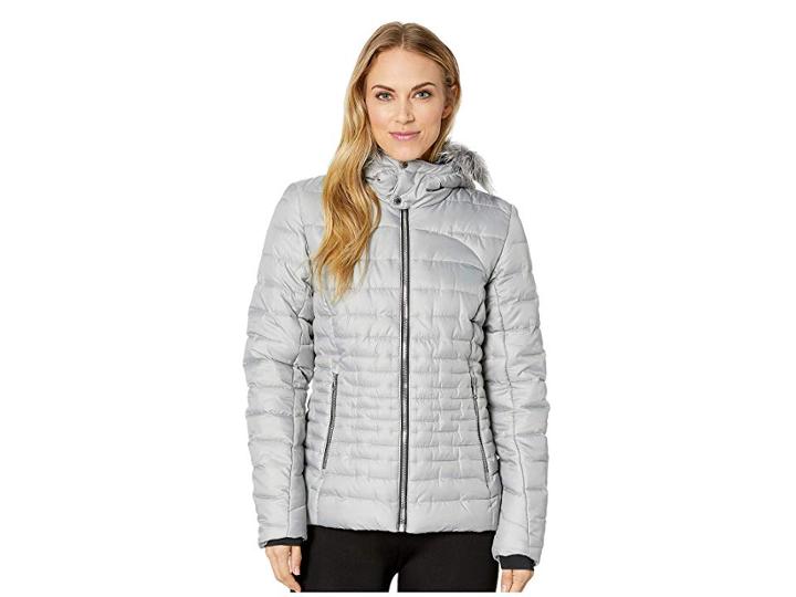 Spyder Edyn Hoodie Insulated Jacket (alloy/alloy) Women's Coat