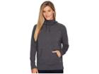 The North Face Long Sleeve Tnf Terry Hooded Top (tnf Dark Heather Grey (prior Season)) Women's Sweatshirt