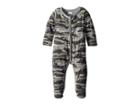Mud Pie Camo Print Long Sleeve Footed Sleeper (infant) (green) Boy's Jumpsuit & Rompers One Piece