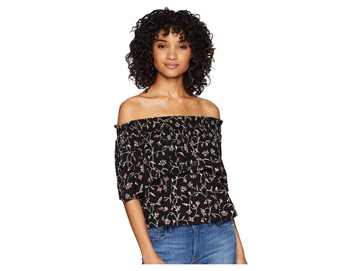 Amuse Society In Your Dreams Woven Top (black) Women's Clothing