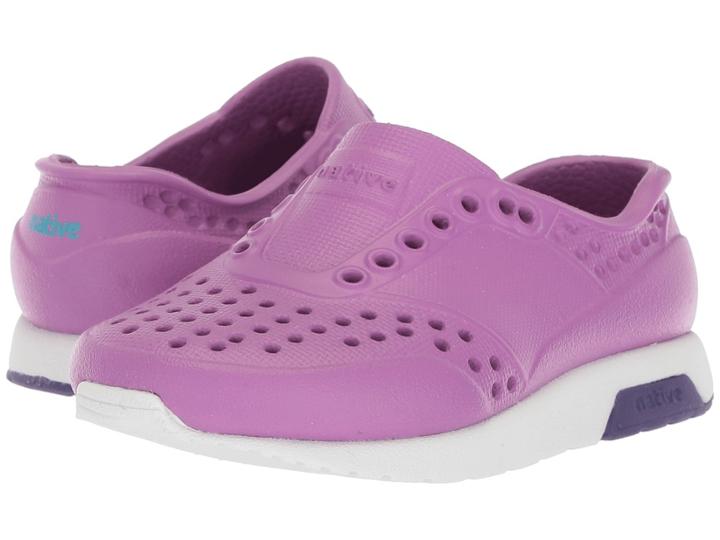 Native Kids Shoes Lennox (toddler/little Kid) (peace Purple/shell White/petal Purple) Girls Shoes