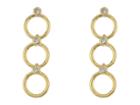 Kate Spade New York Chain Reaction Delicate Linear Earrings (clear/gold) Earring