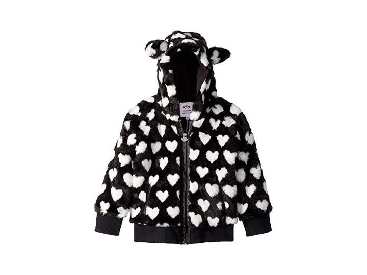 Appaman Kids Extra Soft Faux Fur Luna Hoodie Jacket (toddler/little Kids/big Kids) (black) Girl's Coat