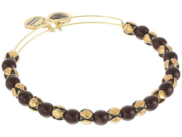 Alex And Ani Snowbell Mulberry (rafaelian Gold) Bracelet