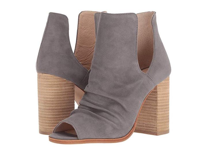 Kristin Cavallari Lash Peep Toe Bootie (ash Kid Suede) Women's Shoes