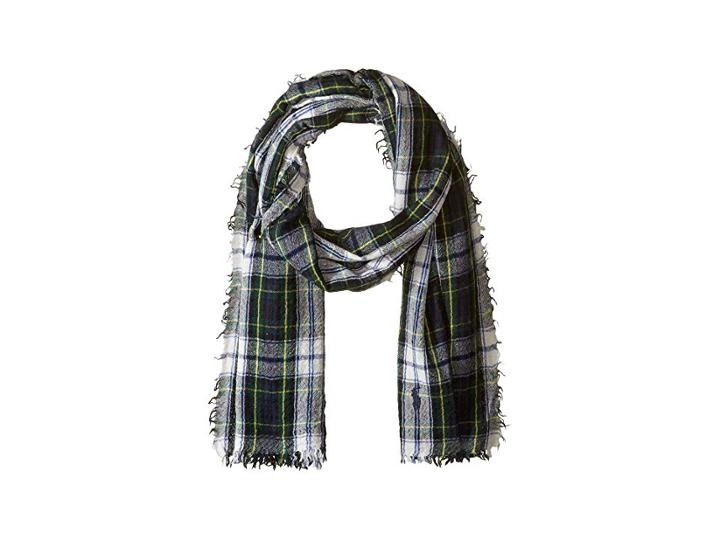 Polo Ralph Lauren Vintage Wool Tartans Scarf (dress Gordon) Scarves