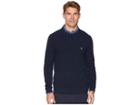 Original Penguin Long Sleeve Honeycomb Pique Sweater (dark Sapphire) Men's Sweater