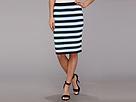 Calvin Klein - Multi Color Striped Knit Skirt (navy/iceberg/white)