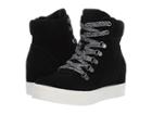 Steve Madden Catch Wedge Sneaker (black) Women's Lace Up Casual Shoes