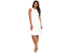 Adrianna Papell Short Lace Dress With Flounce Hem (ivory) Women's Dress