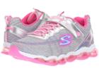 Skechers Kids Glimmer Lights 10833l Lights (little Kid/big Kid) (silver/pink) Girl's Shoes