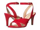 Sole / Society Cassidea (true Red Kid Suede) Women's Sandals