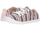 Roxy Kids Bayshore Iii (little Kid/big Kid) (pink Stripe) Girl's Shoes