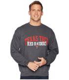 Champion College Texas Tech Red Raiders Eco(r) Powerblend(r) Crew (granite Heather) Men's Long Sleeve Pullover