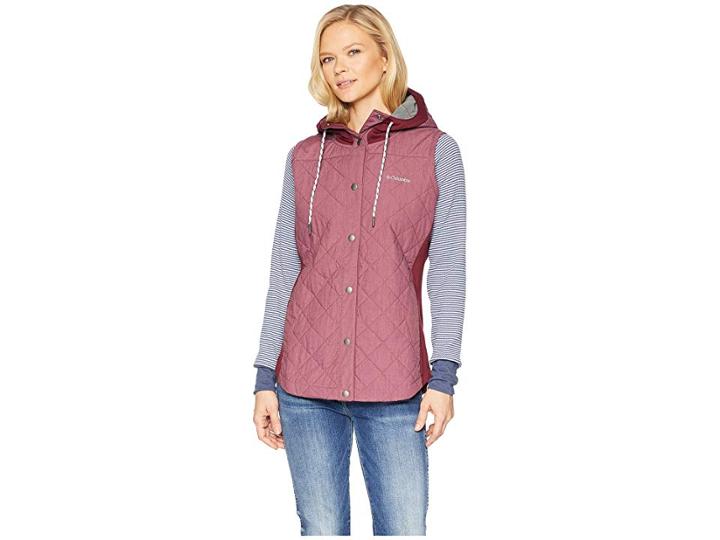 Columbia Pilsner Peaktm Vest (rich Wine Heather) Women's Vest