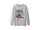 Stella Mccartney Kids Barley Cars Stacked Long Sleeve Tee (toddler/little Kids/big Kids) (grey) Boy's T Shirt