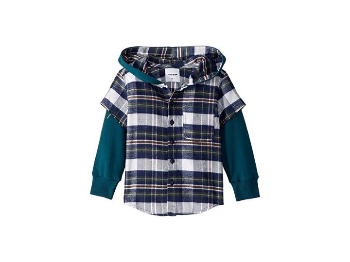 Superism Super Soft Long Sleeve Flannel Spencer Hoodie (toddler/little Kids/big Kids) (blue) Boy's Sweatshirt