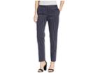 Tommy Hilfiger Menswear Stripe Slim Ankle Pants (midnight) Women's Casual Pants