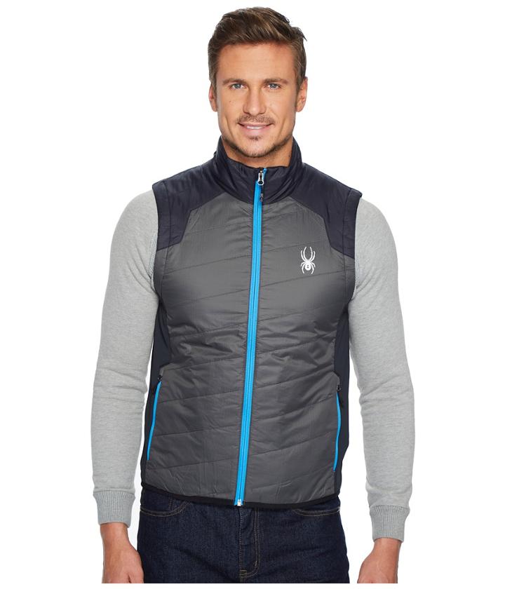 Spyder Glissade Insulator Vest (polar/black/black) Men's Vest